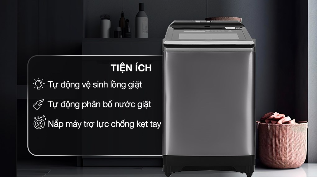 Máy Giặt Hitachi Inverter 25 Kg SF-250ZFVAD SS