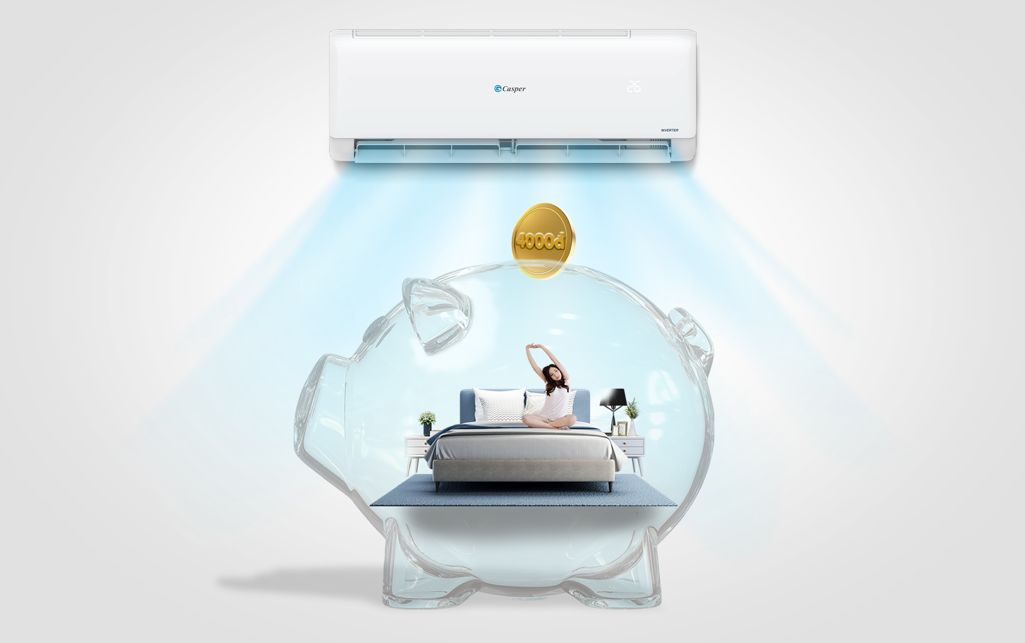 Điều Hoà EcoCity Inverter 1 Chiều 2.5HP (TC-24IS36)