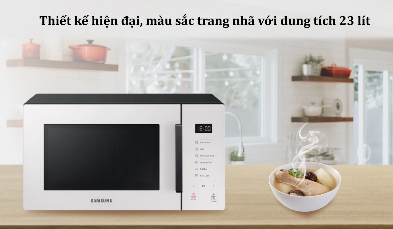 Lò vi sóng có nướng Samsung 23 lít MG23T5018CE/SV - Ảnh 4