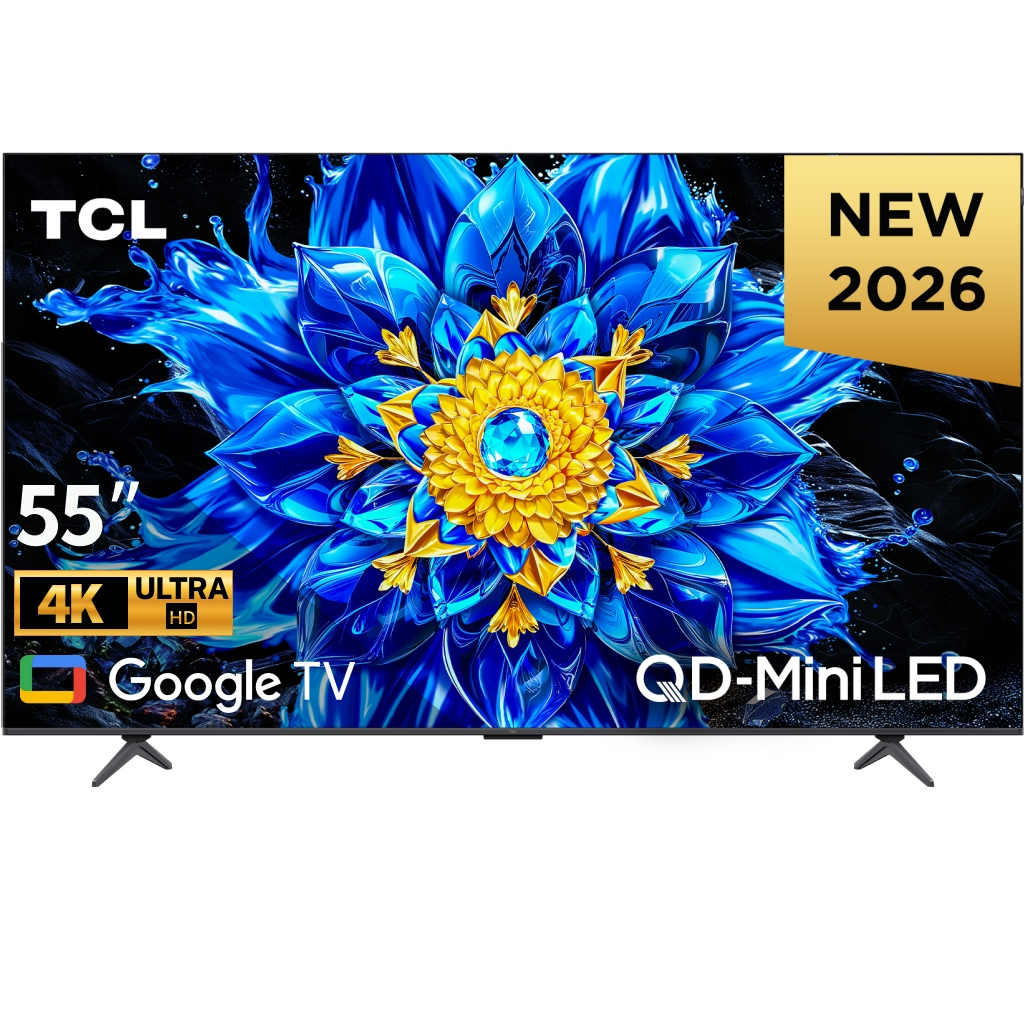 Google Tivi QD-Mini LED TCL 4K 55 inch 55P8LS Đen