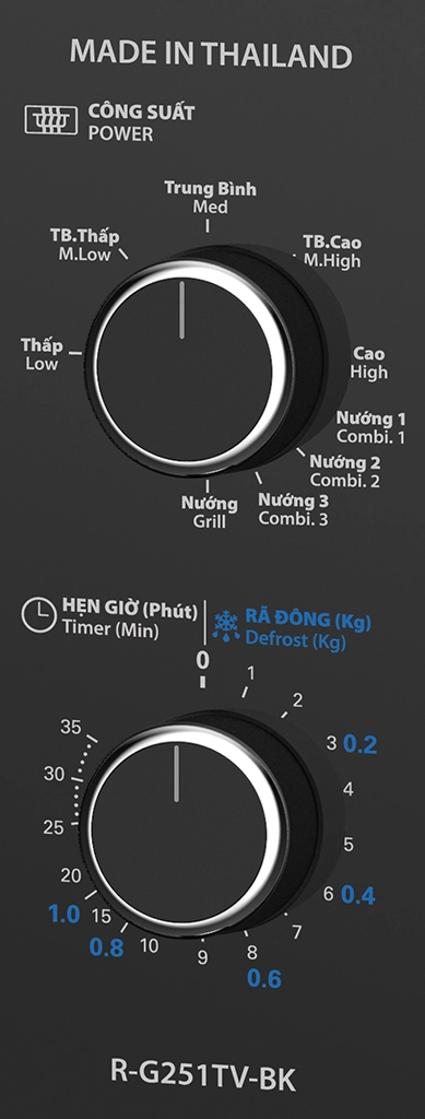 Lò vi sóng có nướng Sharp 25 lít R-G251TV-BK - Ảnh 4