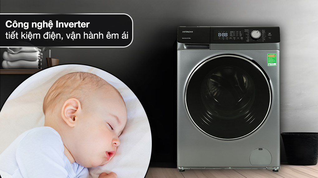 Máy giặt Hitachi Inverter 10.5 kg BD-1054HVOS - Ảnh 5