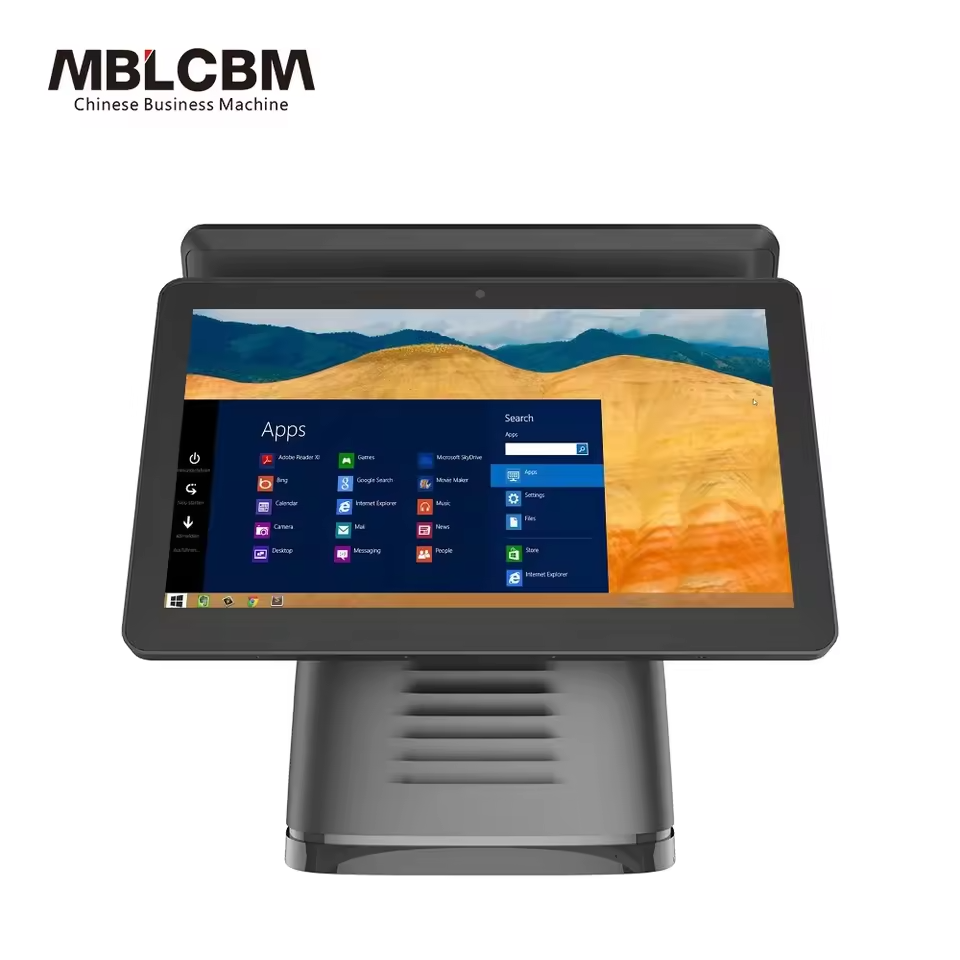 Máy tính tiền cảm ứng màn hình kép MBL-E300 15,6 inch - Ảnh 4