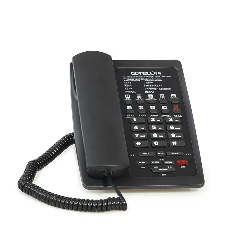 Cotell Classic Series TE3000A - Custom Hotel Landline Telephone With Free Faceplate Printing - Ảnh 5