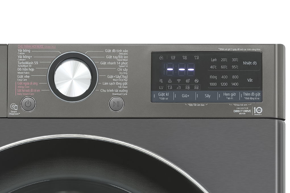 Máy giặt sấy LG Inverter FV1411D4B 11/7kg - Ảnh 3