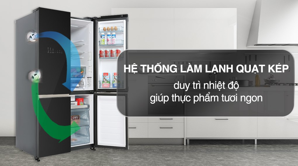 Tủ lạnh Hitachi Inverter 569 lít Multi Door R-WB640VGV0 GBK - Ảnh 2