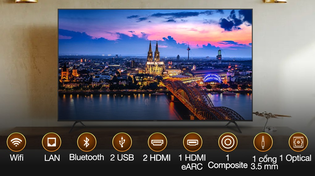 Android Tivi Aqua FHD 43 inch AQT43K800FG - Ảnh 2